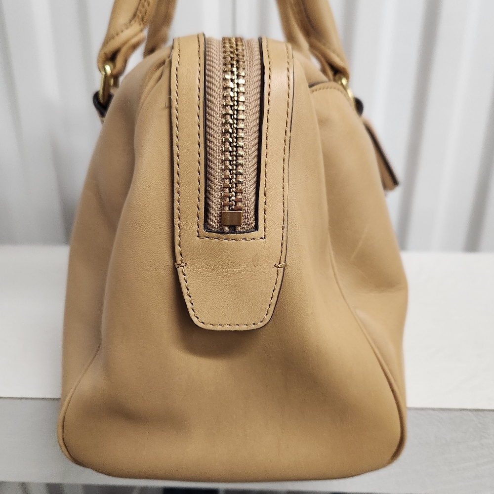 100% AUTHENTIC  COACH LEGACY LEATHER HALEY SATCHEL 23574 B4/Sand Beige Tassels - Picture 7 of 12